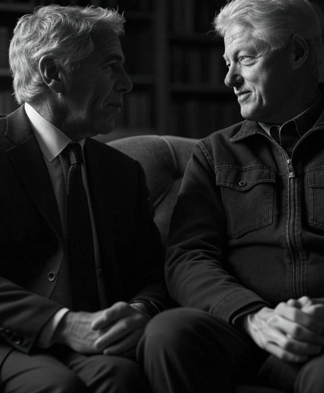 Có thể là hình ảnh đen trắng về 2 người