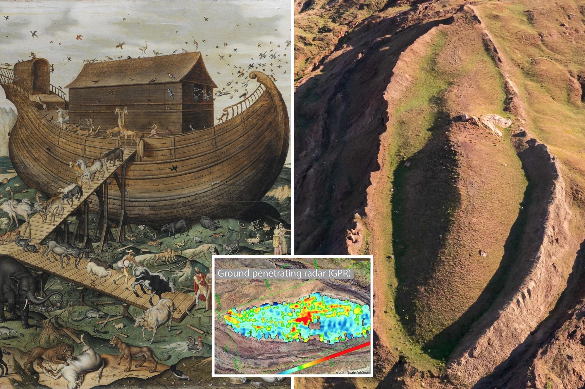 Bible archaeologist delivers bombshell new analysis of Noah's Ark 'site' as radar reveals 'angular shapes and hallway'